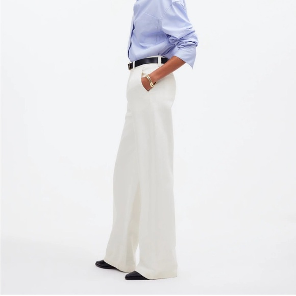 Madewell Harlow Wide-Leg Jean: Airy Denim Edition Tile White size 31 NWT NO670 - Picture 3 of 14